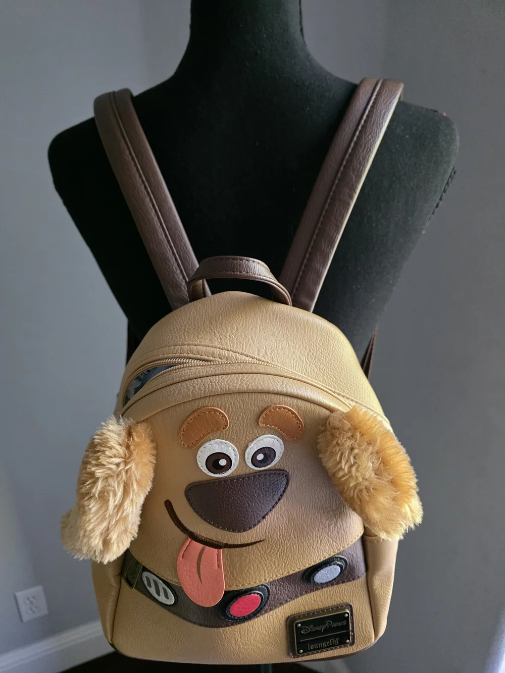 EUC Disney Parks Loungefly Pixar UP Dug the Dog Cosplay Mini Backpack